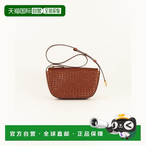自营欧洲直邮Sessun思溯 Amo女士干邑色皮革手提包法棍包