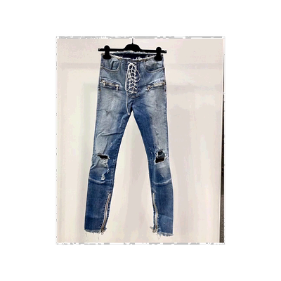 香港直邮Unravel Project 系带拉链牛仔裤 UWYB002R0200127100