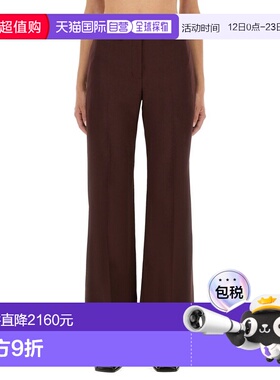 1h可退 香港直邮Paul Smith 保罗 史密斯 女士 红色羊毛裤子 W1R3