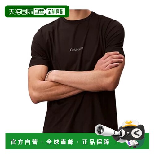 1h可退 香港直邮CALVIN KLEIN 男士T恤 LVGMS6K114UB1 SS2026 黑