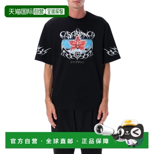 1h可退 香港直邮Casablanca 男士 CASABLANCA BLADES 黑色宽松款T