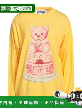 香港直邮Moschino 莫斯奇诺 女士 毛衣 yellow黄色 舒适时尚