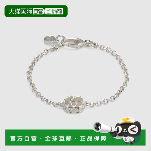 自营欧洲直邮Gucci古驰GG Marmont系列925银手镯新款