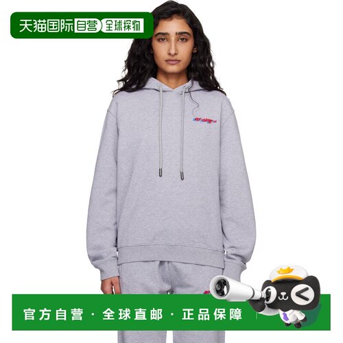 香港直邮off-white 女士 灰色 Shadow Reg 连帽衫 2BB035S26FLE00