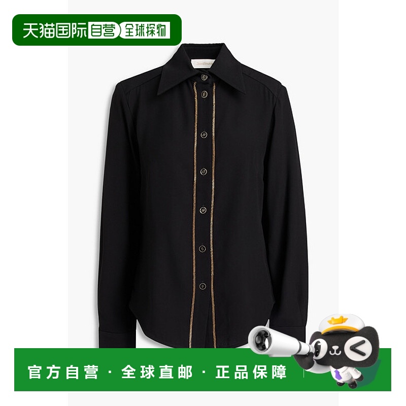 香港直邮ZIMMERMANN 女士 链条装饰绉纱衬衫 1185TF24RB