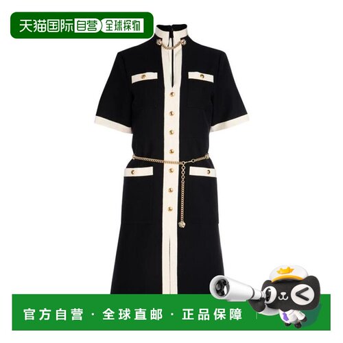 香港直邮Gucci 对比色短袖连衣裙 550372ZHM88