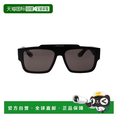 1h可退 香港直邮GUCCI 男士太阳镜 GG1460S001 SS2026 黑色 徽标