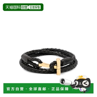 汤姆 福特 男士 1h可退 编织皮革手链 Ford JM005I 香港直邮Tom