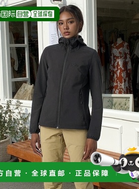 自营欧洲直邮Helly Hansen 女士黑色聚酯Cascade盾形夹克海丽汉森