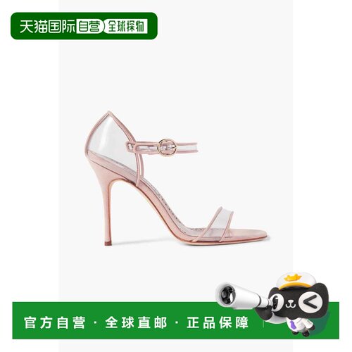 香港直邮MANOLO BLAHNIK 莫罗 伯拉尼克 女士 Fersen 105 PVC 绒