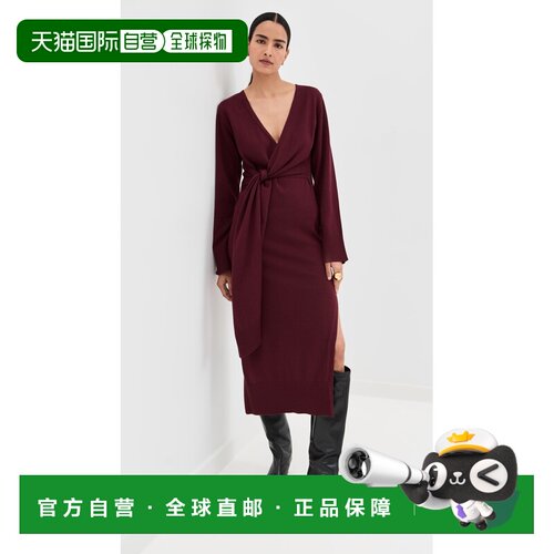 1h可退 香港直邮Simkhai 女士 Skyla 缠绕式连衣裙  舒适时尚