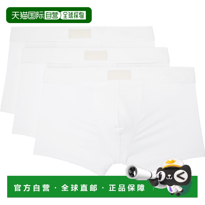 1h可退 香港直邮SKIMS 男士 三件装白色 Cotton 3