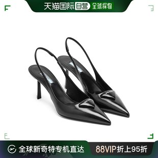 99新未使用 香港直邮PRADA 黑色女士坡跟凉鞋 F000 1I901M 055