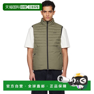 1h可退 香港直邮BOSS 波士 男士 卡其色 Water-Repellent Reflect