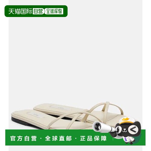 香港直邮TOTÊME 女士 皮质凉拖 white白色 舒适时尚凉鞋