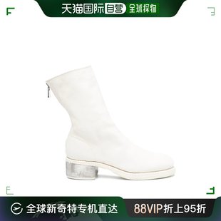 香港直邮Guidi 788ZILCO00TCO00TWHITE 拉链高跟中靴