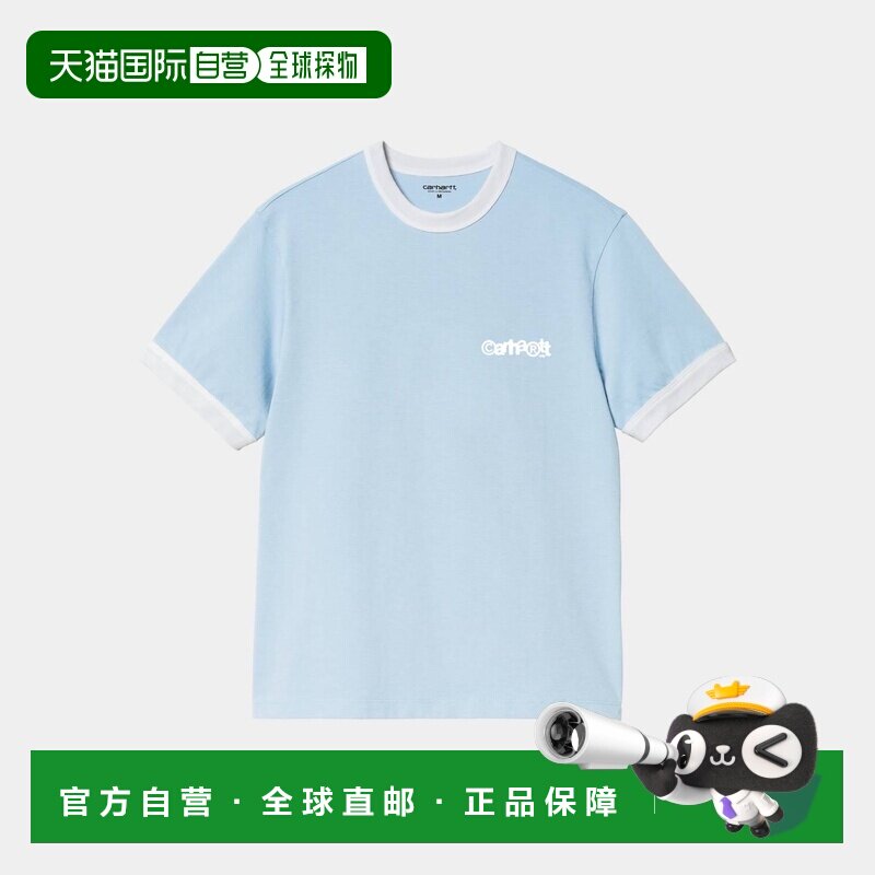 自营欧洲直邮Carhartt WIP Ip Ringer男士有机棉印花短袖T恤图片