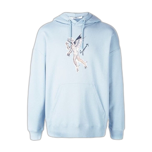 Givenchy Angel印花连帽衫 BMJ02T30AF纪【付后1h可退】