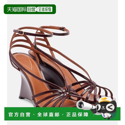 1h可退 香港直邮ZIMMERMANN 女士 Aura 85 漆皮坡跟凉鞋