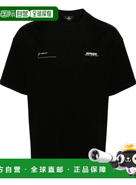 1h可退 香港直邮Represent 男士 and Polos T恤黑色T恤 MLM427400