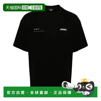 1h可退 香港直邮Represent 男士 and Polos T恤黑色T恤 MLM427400