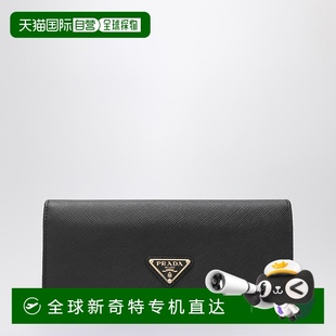 香港直邮Prada 女士 1h可退 普拉达 1MH132 大号小牛皮钱包 黑色