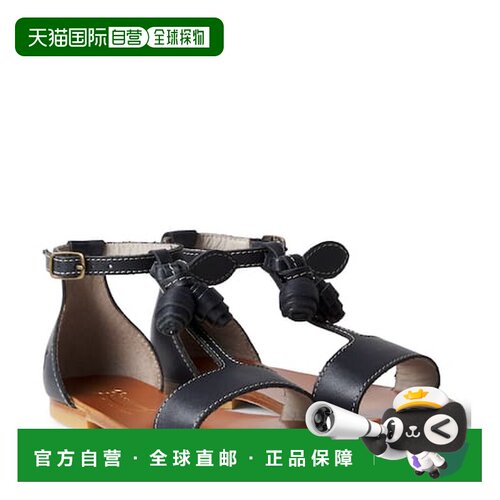 1h可退 香港直邮golden goose 女童 Elmas 皮质凉鞋童鞋舒适