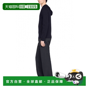 自营欧洲直邮Sandro 带兜帽拉链背心