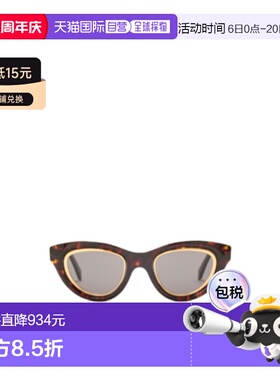 1h可退 香港直邮Loewe 迷你Anagram猫眼太阳镜 G821MN0X01罗意威