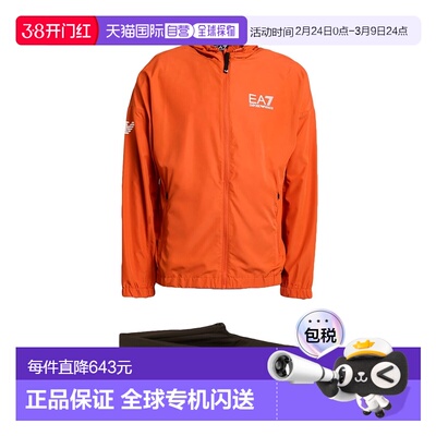 1h可退 香港直邮Ea7 男士 Outfit 运动运动装 orange橙色 舒适时