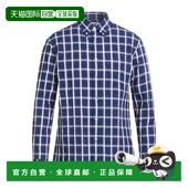 blue蓝色 1h可退 舒适时 男士 格纹衬衫 香港直邮Dunhill 登喜路
