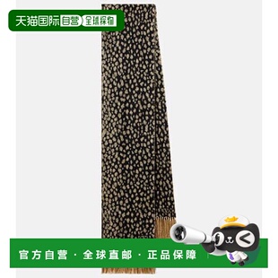 香港直邮Valentino 华伦天奴 女士 流苏羊毛羊绒混纺金银线围巾