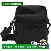 50547115 1h可退 black黑色 男士 黑色斜挎包 香港直邮boss 雨果