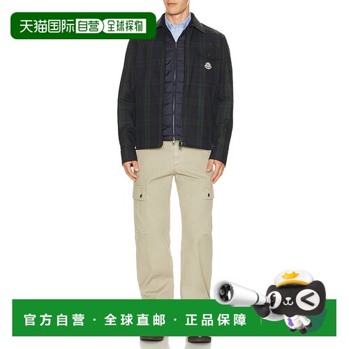 1h可退 香港直邮Moncler 盟可睐 男士 衬衫式夹克 K20912F00007M7