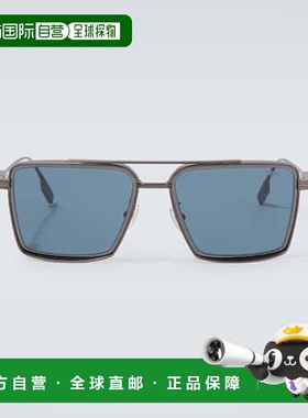 1h可退 香港直邮Zegna 杰尼亚 男士 方框太阳眼镜 black黑色 舒适