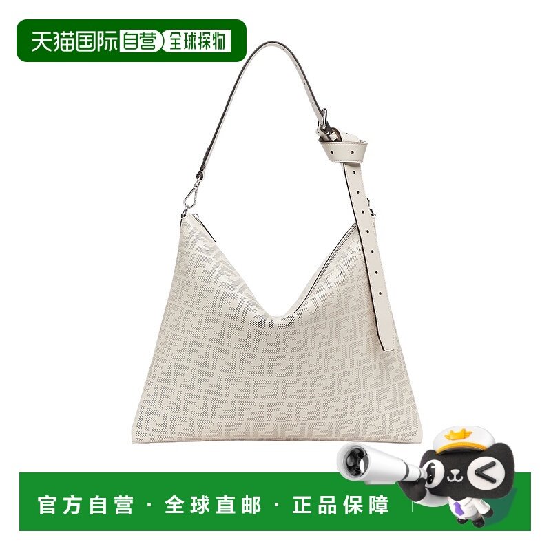 香港直邮FENDI 24SS After FF 图案单肩包 Men山茶花