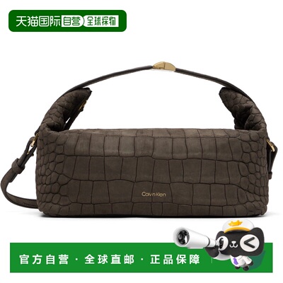 1h可退 香港直邮calvin klein 女士 棕色小号 Andy Soft Zipped