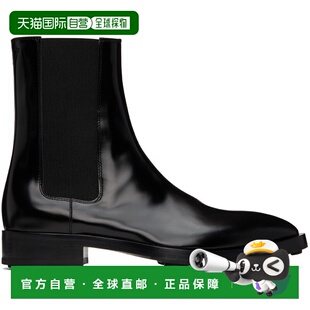 1h可退 香港直邮Jil Sander 吉尔 桑达 女士 黑色切尔西靴 J16WU0