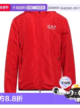 香港直邮Ea7 男士 Windbreakers 柔软夹克 red红色 舒适时尚