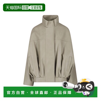 1h可退 香港直邮The Frankie Shop 女士 FRANKIE SHOP 绿色夹克 V