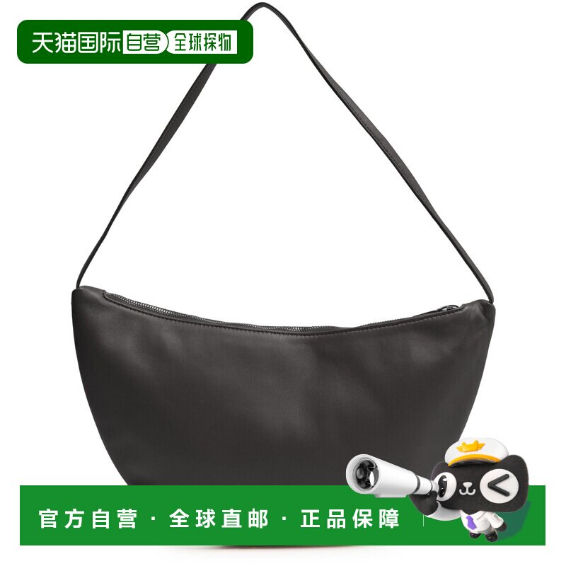 自营欧洲直邮THE ROW Izzy女士乌木棕羊羔皮Hobo包图片