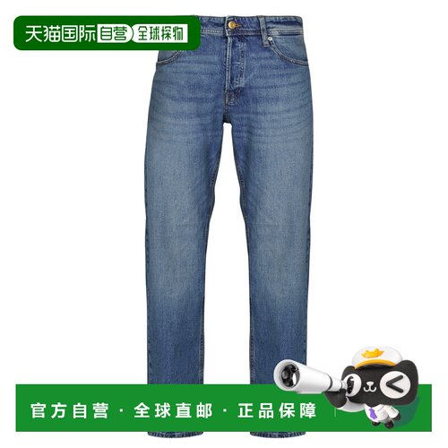 欧洲直邮Jack & Jones 男衣服 直筒牛仔裤 蓝色 冬天 JJIMIKE JJO