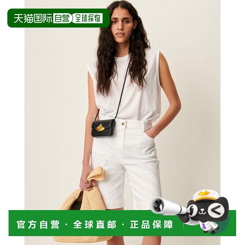 自营欧洲直邮Sessun思溯 Bermucap女士白色棉质五口袋牛仔短裤