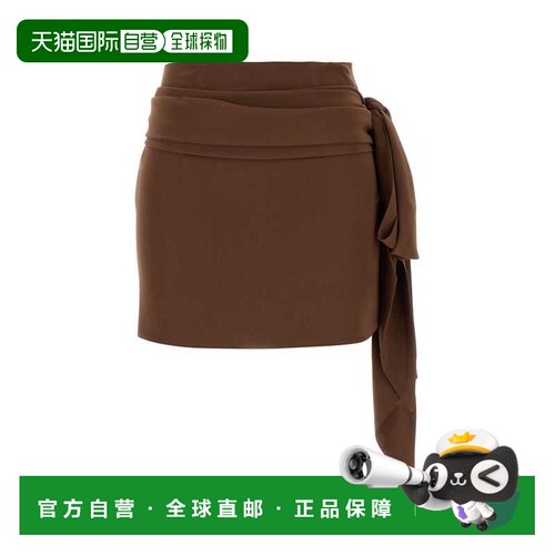 1h可退 香港直邮PRADA 女士半身裙 P142WSOOO12L0F0HK4 SS2025 棕