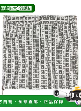 香港直邮Givenchy LOGO提花迷你包臀裙半身裙短裙 BW40GW13N0