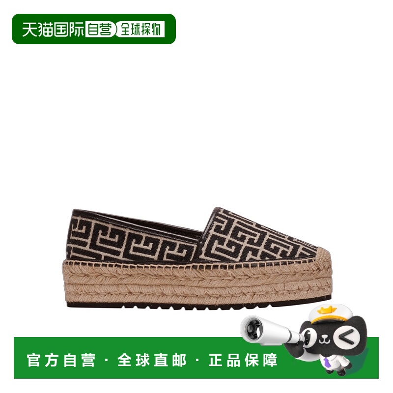 香港直邮Balmain Alex 提花花押字麻底鞋 AN1UG866TJMA