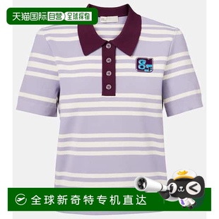 女士 托里 伯奇 条纹Polo衫 香港直邮Tory 1h可退 Burch