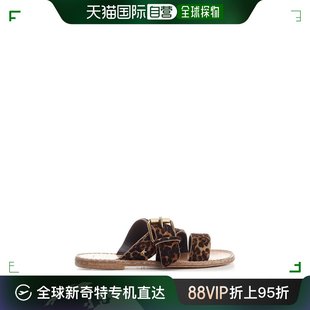 Deluxe Brand 女士Golden Goose GOOSE 豹纹拖鞋 香港直邮GOLDEN