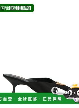 香港直邮versace 范思哲 女士 Mules 木屐 black黑色 舒适时尚