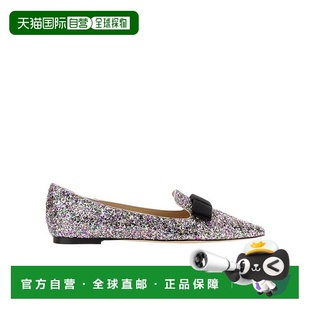 Women单鞋 香港直邮JIMMY 亮片平底鞋 22FW CHOO